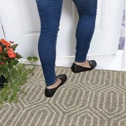 BRIDAY Paillasson Lavable En Machine Tapis De Porte Entrée Intérieur Absorbant Paillasson Extérieur Antidérapant Pour Votre Porte Maison Paillasson Marron 50*80cm -Tapis et paillasson Soldes 40431629 4