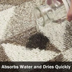 BRIDAY Paillasson Lavable En Machine Tapis De Porte Entrée Intérieur Absorbant Paillasson Extérieur Antidérapant Pour Votre Porte Maison Paillasson Marron 50*80cm -Tapis et paillasson Soldes 40434127 3