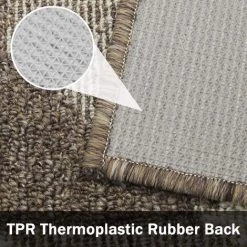 BRIDAY Paillasson Lavable En Machine Tapis De Porte Entrée Intérieur Absorbant Paillasson Extérieur Antidérapant Pour Votre Porte Maison Paillasson Marron 50*80cm -Tapis et paillasson Soldes 40434127 4