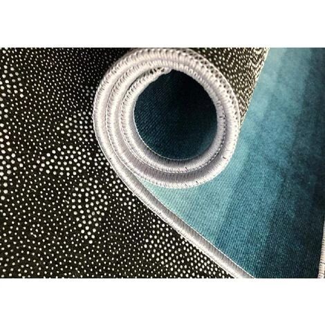 BRIDAY Chambre Adulte Le Tapis Noir Du Salon Est Résistant à La Saleté, à L'usure Et Lavable En Machine Petit Tapis Chambre Deco Maison Moderne 80X120CM 2ft 7.5" X3ft 11.2" 3 BRIDAY Chambre Adulte Le Tapis Noir Du Salon Est Résistant à La Saleté, à L'usure Et Lavable En Machine Petit Tapis Chambre Deco Maison Moderne 80X120CM 2ft 7.5" X3ft 11.2" – Image 3