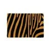 WADIGA Paillasson Coco Zèbre Noir Et Marron - 60x40x1.5cm - Noir