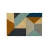 WADIGA Paillasson Coco Multicolore Formes Géométriques - 60x40x1.5cm - Multicolore