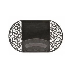 ESSCHERTDESIGN Paillasson Caoutchouc Welcome - Noir