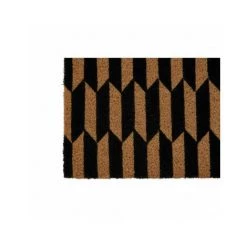 WADIGA Paillasson Coco Motifs Geométriques Noirs Arrow - 60x40cm - Noir -Tapis et paillasson Soldes 40526953 4