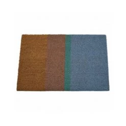 WADIGA Paillasson Coco Multicolore Rayures Japandi Light - 60x40cm - Multicolore -Tapis et paillasson Soldes 40526960 3