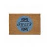 WADIGA Paillasson Coco Home Sweet Home - 60x40cm - Bleu