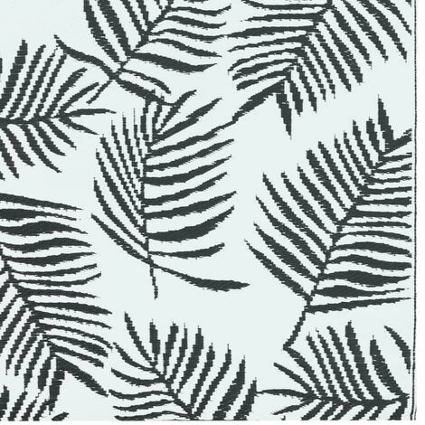 HAPPYSHOPPING Tapis D'exterieur Blanc Et Noir 80x150 Cm PP 4 HAPPYSHOPPING Tapis D'exterieur Blanc Et Noir 80x150 Cm PP – Image 4
