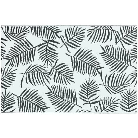 HAPPYSHOPPING Tapis D'exterieur Blanc Et Noir 80x150 Cm PP 5 HAPPYSHOPPING Tapis D'exterieur Blanc Et Noir 80x150 Cm PP – Image 5