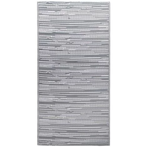 HAPPYSHOPPING Tapis D'exterieur Gris 80x150 Cm PP 2 HAPPYSHOPPING Tapis D'exterieur Gris 80x150 Cm PP – Image 2