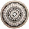 DOUCEUR D'INTÉRIEUR Tapis Rond 120 Cm Yaba Coton - Beige