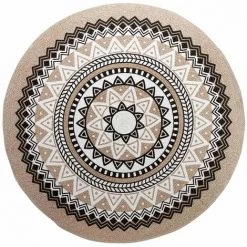 DOUCEUR D'INTÉRIEUR Tapis Rond 120 Cm Yaba Coton - Beige