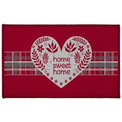 DOUCEUR D'INTÉRIEUR Tapis Rectangle 50x80 Cm Sweet Heart - Rouge 1 DOUCEUR D'INTÉRIEUR Tapis Rectangle 50x80 Cm Sweet Heart - Rouge