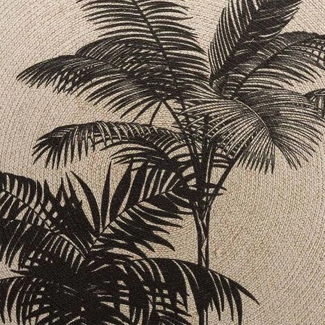 DOUCEUR D'INTÉRIEUR Tapis Rond 120 Cm Tropic Nature Coton - Beige 2 DOUCEUR D'INTÉRIEUR Tapis Rond 120 Cm Tropic Nature Coton - Beige – Image 2