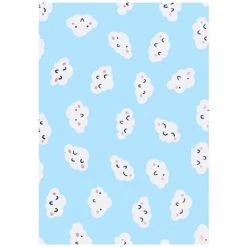 HAPPYSHOPPING Tapis Imprime Multicolore 80x150 Cm Tissu