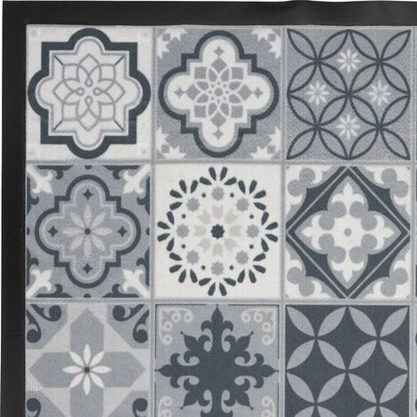 THE HOME DECO FACTORY Tapis En PVC Imprimé Carreaux De Ciment 40 X 60 Cm Multicolore - Multicolore 2 THE HOME DECO FACTORY Tapis En PVC Imprimé Carreaux De Ciment 40 X 60 Cm Multicolore - Multicolore – Image 2