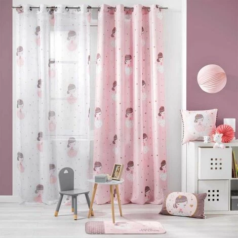 Paris Prix - Tapis Enfant "petite Princesse" 45x75cm Rose 2 Paris Prix - Tapis Enfant "petite Princesse" 45x75cm Rose – Image 2