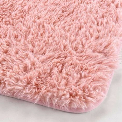 Paris Prix - Tapis Imitation Fourrure Enfant "queeny" 50x80cm Rose 2 Paris Prix - Tapis Imitation Fourrure Enfant "queeny" 50x80cm Rose – Image 2