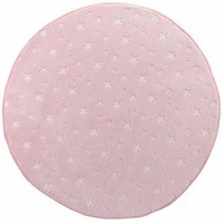 Paris Prix - Tapis Enfant "phosphorescent Fluo" 90cm Rose