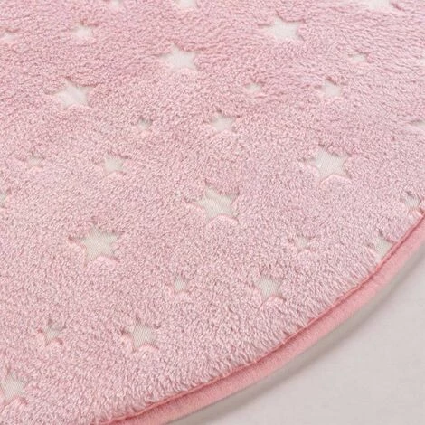 Paris Prix - Tapis Enfant "phosphorescent Fluo" 90cm Rose 2 Paris Prix - Tapis Enfant "phosphorescent Fluo" 90cm Rose – Image 2