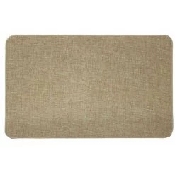 Paris Prix - Tapis Déco Tissé Uni "manea" 45x75cm Beige