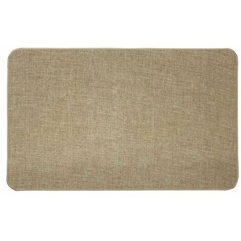 Paris Prix - Tapis Déco Tissé Uni "manea" 45x75cm Beige 1 Paris Prix - Tapis Déco Tissé Uni "manea" 45x75cm Beige