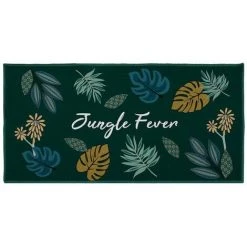 Paris Prix - Tapis De Couloir Imprimé "lilidae" 50x120cm Vert