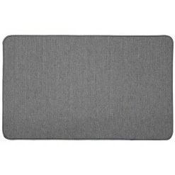 Paris Prix - Tapis Déco Tissé Uni "manea" 45x75cm Gris