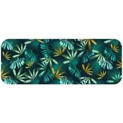 Paris Prix - Tapis D'entrée Imprimé "blue Garden" 45x120cm Bleu