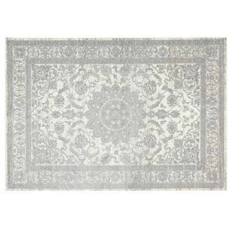 Paris Prix - Tapis Déco Tissé "persan" 68x110cm Naturel 1 Paris Prix - Tapis Déco Tissé "persan" 68x110cm Naturel