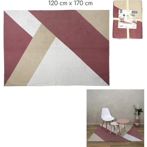 TAPIS NUDE GEOMETRIQUE 120X170CM 1 TAPIS NUDE GEOMETRIQUE 120X170CM