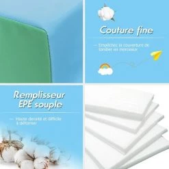COSTWAY Module En Mousse Pour Tout-Petits Antidérapant Modules De Motricité Jeu Educatif 2 Pièces Idéal Pour Grimper Glisser Ramper Rose 7 COSTWAY Module En Mousse Pour Tout-Petits Antidérapant Modules De Motricité Jeu Educatif 2 Pièces Idéal Pour Grimper Glisser Ramper Rose -Tapis et paillasson Soldes 41377964 3