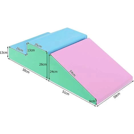 COSTWAY Module En Mousse Pour Tout-Petits Antidérapant Modules De Motricité Jeu Educatif 2 Pièces Idéal Pour Grimper Glisser Ramper Rose 5 COSTWAY Module En Mousse Pour Tout-Petits Antidérapant Modules De Motricité Jeu Educatif 2 Pièces Idéal Pour Grimper Glisser Ramper Rose – Image 5