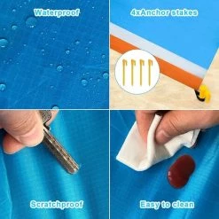 ECHOO Couverture De Plage Tapis De Plage Anti-sable Pour 4-7 Adultes, Tapis De Pique-nique Portable, Tapis Sans Sable Pour Voyage, Camping, Randonnée, Pliable Avec Sac 7 ECHOO Couverture De Plage Tapis De Plage Anti-sable Pour 4-7 Adultes, Tapis De Pique-nique Portable, Tapis Sans Sable Pour Voyage, Camping, Randonnée, Pliable Avec Sac -Tapis et paillasson Soldes 41379067 3