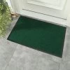 AIDUCHO Tapis Exterieur Terrasse Paillasson Extérieur Et Interieur Tapis Entree Antidérapant Et Anti-Poussière Tapis De Porte Lavable Cuttable Couloir Chambre - 40 * 60cm Vert