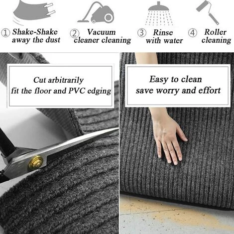 AIDUCHO Tapis Exterieur Terrasse Paillasson Extérieur Et Interieur Tapis Entree Antidérapant Et Anti-Poussière Tapis De Porte Lavable Cuttable Couloir Chambre - 40 * 60cm Vert 5 AIDUCHO Tapis Exterieur Terrasse Paillasson Extérieur Et Interieur Tapis Entree Antidérapant Et Anti-Poussière Tapis De Porte Lavable Cuttable Couloir Chambre - 40 * 60cm Vert – Image 5