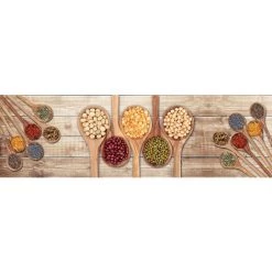 Doge Milano Tapis De Cuisine, 100% Made In Italy, Tapis Antitache Avec Impression Numérique, Tapis Antidérapant Et Lavable, Modèle Emilee, 120x52 Cm
