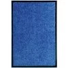 HAPPYSHOPPING Paillasson Lavable Bleu 40x60 Cm