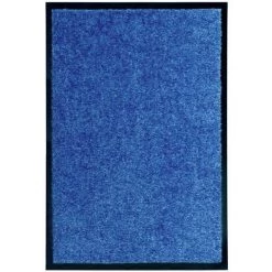 HAPPYSHOPPING Paillasson Lavable Bleu 40x60 Cm