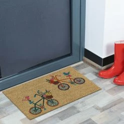 Relaxdays Paillasson Coco, Tapis D’entrée Motif Vélo, Antidérapant, Pour L'intérieur Et L'extérieur, 40 X 60 Cm, Nature 7 Relaxdays Paillasson Coco, Tapis D’entrée Motif Vélo, Antidérapant, Pour L'intérieur Et L'extérieur, 40 X 60 Cm, Nature -Tapis et paillasson Soldes 42006864 3