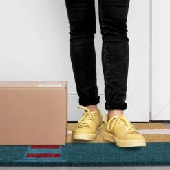 Relaxdays Paillasson Coco, 40 X 60 Cm, Tapis D’entrée Motif Phare, Antidérapant, Intérieur Et Extérieur, Multicolore -Tapis et paillasson Soldes 42006869 4