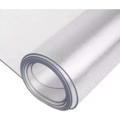 BAMNY Tapis Transparent Pour Protection De Sols Durs, Transparent PVC Bureau Chaise De Bureau Sol Pour Sols Durs, Parquets Et Stratifiés Carrelages (1200 X 900 X 1,5 Mm) -Tapis et paillasson Soldes 42035710 3