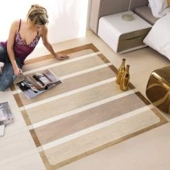 BAMNY Tapis Transparent Pour Protection De Sols Durs, Transparent PVC Bureau Chaise De Bureau Sol Pour Sols Durs, Parquets Et Stratifiés Carrelages (1200 X 900 X 1,5 Mm) -Tapis et paillasson Soldes 42035710 5