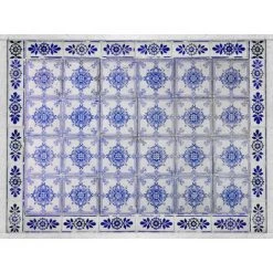 Doge Milano Set De 2 Sets De Table Rectangulaires, 100% Made In Italy, Sets De Table Américains Avec Impression Numérique, Antidérapants Et Lavables, Modèle Maiolica - Venerita, Cm 40x30