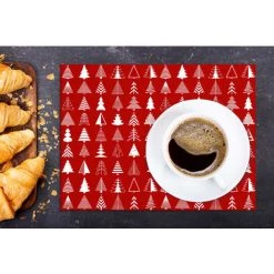 Doge Milano Set De 2 Sets De Table Rectangulaires, 100% Made In Italy, Sets De Table Américains Avec Impression Numérique, Antidérapants Et Lavables, Modèle Selene, 40x30 Cm -Tapis et paillasson Soldes 42069898 3