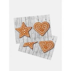 Doge Milano Set De 2 Sets De Table Rectangulaires, 100% Made In Italy, Sets De Table Américains Avec Impression Numérique, Antidérapants Et Lavables, Modèle De Noël - Tess, Cm 40x30