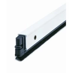 Joint D'étanchéité Sous La Porte Vis Brosse 102Cm Aluminium Blanc Alma 4Al2102005