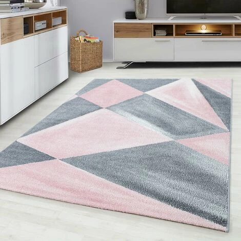 BETA PASTEL - Tapis Couleur Pastel - Rose & Gris 120 X 170 Cm 1 BETA PASTEL - Tapis Couleur Pastel - Rose & Gris 120 X 170 Cm