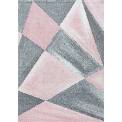 BETA PASTEL - Tapis Couleur Pastel - Rose & Gris 120 X 170 Cm 2 BETA PASTEL - Tapis Couleur Pastel - Rose & Gris 120 X 170 Cm – Image 2