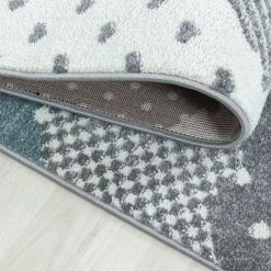 BAMBI CLOUDY - Tapis Enfant Rond à Motifs Nuages - Bleu 160 X 160 Cm 9 BAMBI CLOUDY - Tapis Enfant Rond à Motifs Nuages - Bleu 160 X 160 Cm -Tapis et paillasson Soldes 42193461 5