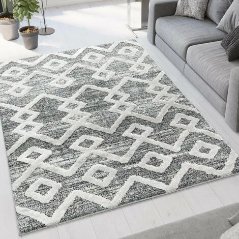 PISA SORA - Tapis Berbère à Relief - Gris & Crème 080 X 250 Cm 1 PISA SORA - Tapis Berbère à Relief - Gris & Crème 080 X 250 Cm